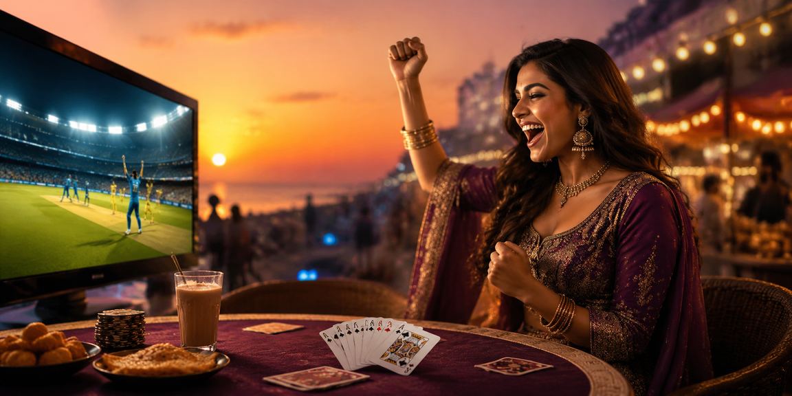 Teen Patti game table setup in India